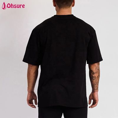Camiseta para hombre en blanco de gran tamaño con impresión de marca OEM personalizada al por mayor, camiseta de running, ropa de gimnasio, camiseta deportiva para hombre