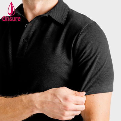 Camisa de logotipo personalizado de OEM Gimnasio de oficina de verano Spandex / Nylon Entrenador personal masculino Ropa de trabajo Hombres Camisas de polo en blanco Casual XS-2XL