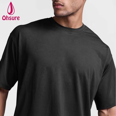 Nueva llegada Impreso personalizado de talla grande camiseta deportiva de hombre bajada de peso ligero sudor elegante camiseta de gimnasio soltera