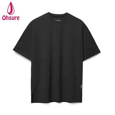 Nueva llegada Impreso personalizado de talla grande camiseta deportiva de hombre bajada de peso ligero sudor elegante camiseta de gimnasio soltera