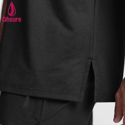 Nueva llegada Impreso personalizado de talla grande camiseta deportiva de hombre bajada de peso ligero sudor elegante camiseta de gimnasio soltera