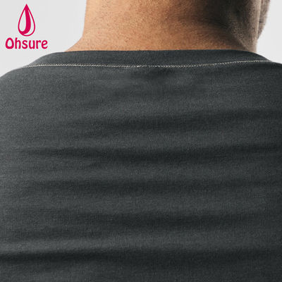 Camiseta deportiva de hombre de ajuste muscular con costuras en zigzag de secado rápido con logotipo personalizado OEM, entrenamiento de gimnasio para hombre, camisetas en blanco casuales estampadas