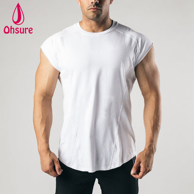 Camiseta sin mangas con corte crudo para hombre, ropa de entrenamiento para hombre, camiseta sin mangas para gimnasio, camisetas para hombre, camisetas lisas, camisetas en blanco