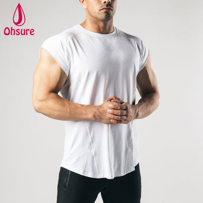 Camiseta sin mangas con corte crudo para hombre, ropa de entrenamiento para hombre, camiseta sin mangas para gimnasio, camisetas para hombre, camisetas lisas, camisetas en blanco