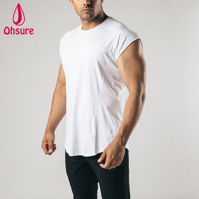 Camiseta sin mangas con corte crudo para hombre, ropa de entrenamiento para hombre, camiseta sin mangas para gimnasio, camisetas para hombre, camisetas lisas, camisetas en blanco