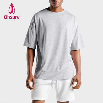 Camiseta a medida Ropa de hombre Camisetas de hombre Casual Camisetas de algodón Camisetas de verano 2022 Camisetas impresas O Cuello en blanco Sólido de punto 50-100pcs