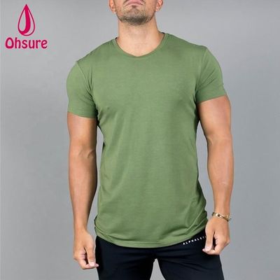 Camiseta de gimnasio de manga corta para hombre con estampado personalizado, entrenamiento deportivo, gimnasio, fitness, compresión, negro, estampado casual, patrón de punto, OEM