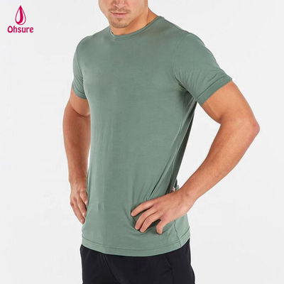 Camiseta deportiva para hombre en oferta, 95% algodón, 5% spandex, camiseta de entrenamiento, camiseta de estilo de vida, camiseta de gimnasio de manga corta para hombre