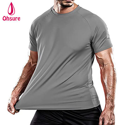 Camiseta de pesca de nylon Spandex Vestido deportivo culturismo ropa de atletismo ropa de gimnasio camisa UPF 50 t camisa
