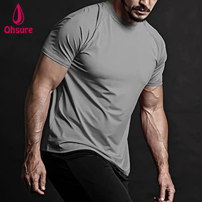 Camiseta de pesca de nylon Spandex Vestido deportivo culturismo ropa de atletismo ropa de gimnasio camisa UPF 50 t camisa