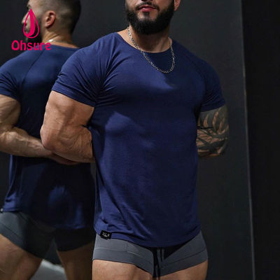 Ohsure personalizar con logotipo patrón personalizado mayorista de moda de alta calidad blanco casual más grande de deportes de algodón hombre camiseta