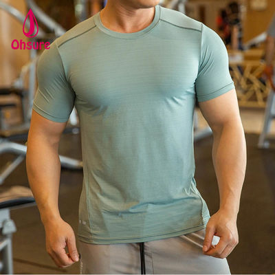 Ohsure Hombres Verano Alta Calidad Camiseta Manga Corta Seda Fría Reciclada Xilitol Algodón Logotipo Privado Personalizado Camiseta Deportiva