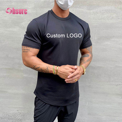 Personaliza Ropa Deportiva para Hombre Gimnasio Moda Holgada Ropa Deportiva al por mayor Camisetas de gimnasio estampadas informales para hombre