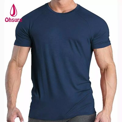 Tejido de refrigeración de xilitol camiseta deportiva gimnasio correr manga corta camiseta seca rápida