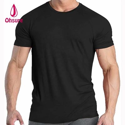 Tejido de refrigeración de xilitol camiseta deportiva gimnasio correr manga corta camiseta seca rápida