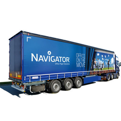 Logotipo personalizado de Litong Tamaño Rastreador de camión de remolque cortina lateral de PVC lonas de PVC para la cortina lateral del camión