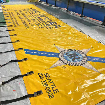 Lona de PVC con impresión del logotipo Litong Heavy Duty para cortinas laterales de camiones