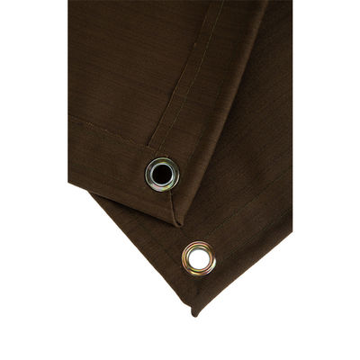 Lona de camión con toldo de tienda de campaña de lona recubierta de silicio orgánico transpirable e impermeable personalizada por Litong, color marrón