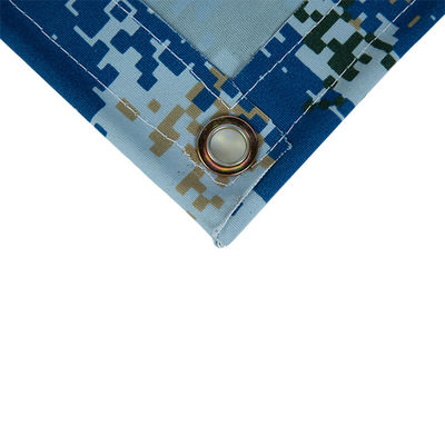 Litong por mayor Tejido de lienzo impermeable Pintura azul Camuflaje Silicio orgánico Lienzo lonas