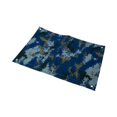 Litong por mayor Tejido de lienzo impermeable Pintura azul Camuflaje Silicio orgánico Lienzo lonas