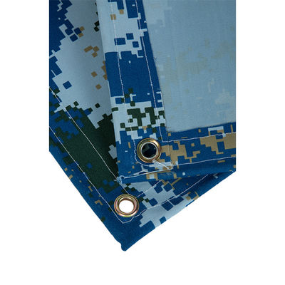 Litong por mayor Tejido de lienzo impermeable Pintura azul Camuflaje Silicio orgánico Lienzo lonas