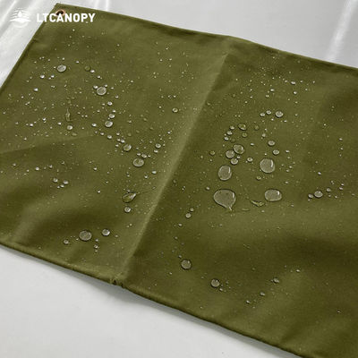 Lona de lona de silicona orgánica ligera e impermeable Litong, verde oliva