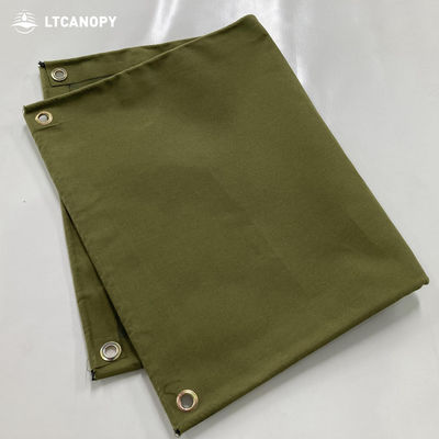 Lona de lona de silicona orgánica ligera e impermeable Litong, verde oliva