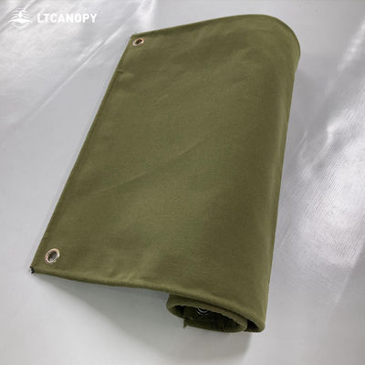 Lona de lona de silicona orgánica ligera e impermeable Litong, verde oliva