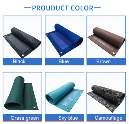 Lona impermeable laminada de PVC y poliéster Oxford azul claro y ligero Litong, fabricante chino