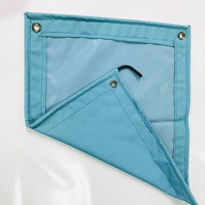 Tamaño personalizado Tarpas revestidas con tela de Oxford Tarpas de chapa de plástico Tarpaulin Cover Holl Tent Tejido revestido de azul claro