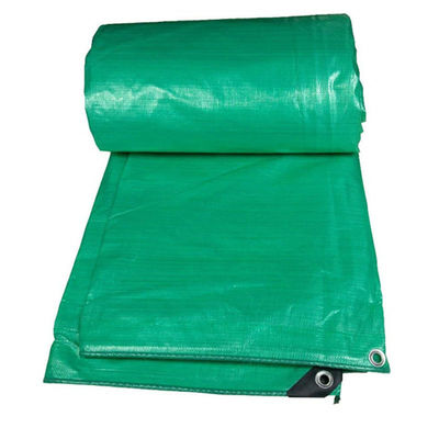 Verde 5OZ 6OZ Azul-plata Economía Tarpa PE Tarpaulín Tejido impermeable Material de tarpa Hoja de plástico