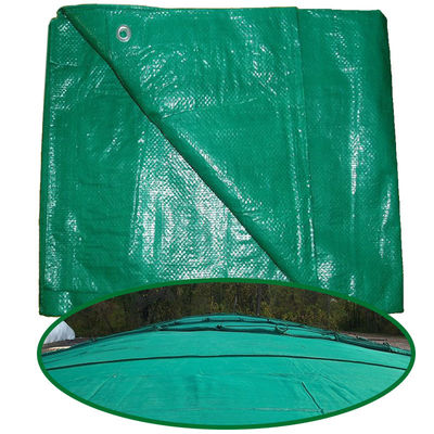 Lonas de polietileno ligeras de 160 g/m² y 240 g/m² Duraderas, impermeables y con protección UV, rollos de lona de polietileno, doble verde