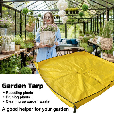 Litong bolso de lonas de jardín reutilizable impermeable de jardín residuos de lonas PE