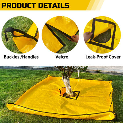 Litong bolso de lonas de jardín reutilizable impermeable de jardín residuos de lonas PE